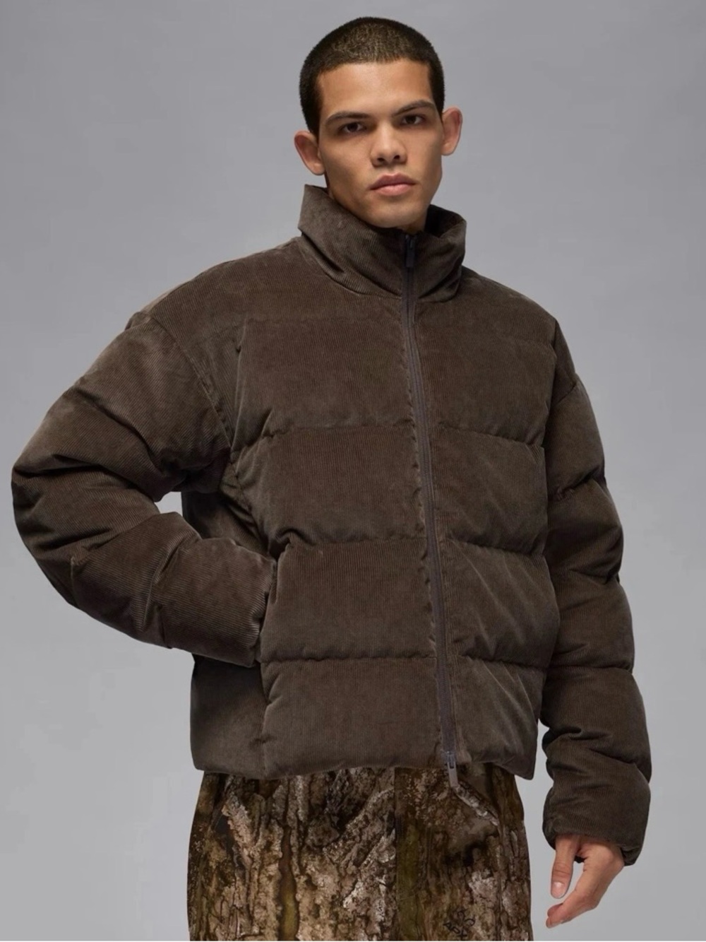 Jordan Flight Down Fill Puffer Jacket Therma-FIT Brown HV0536-237 Men’s XS